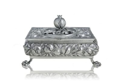Caja Joyero Granadas. Plateado