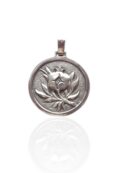 Colgante Granada con Hojas