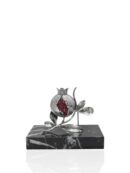 Pisapapel Mediano con granada en metal plateado