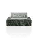 Pisapapel Vista de la Alhambra. Metal plateado