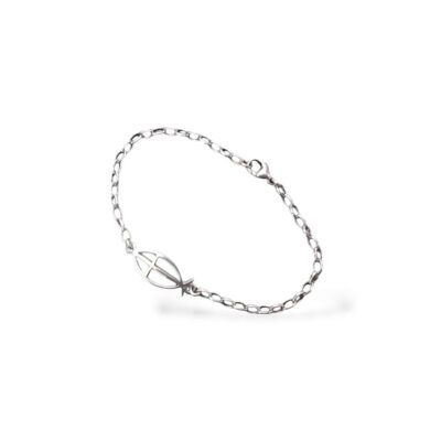 Pulsera con cruz de pez.