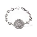 Pulsera Escapulario. Virgen del Carmen y Sagrado Corazón.