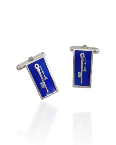 Gemelos llave Alhambra en plata de ley y esmalte a fuego.